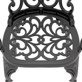 Cast Aluminum Patio Dining Chair 4PCS With Black Frame and Cushions In Random Colors W1710P166006