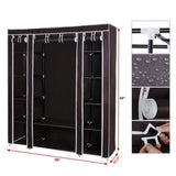 ZNTS 69" Portable Clothes Closet Wardrobe Storage Organizer with Non-Woven Fabric Quick and Easy to 84183765