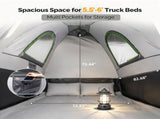 Pickup Truck Tent 2.0, Waterproof PU2000mm Double Layer for 2 Person, Portable Truck Bed Tent with 07461624