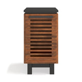13" Chairside Table, Fully Assembled, Black with Bourbon Finish B108131542