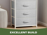 4 Drawer Dresser Fabric Chest of Drawers Furniture Storage Organizer for Living Room,,Hallway, Light 16841508