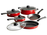 Non-Stick Red Cookware Set, 9 Piece 65437052