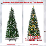 5 Feet Artificial Christmas Tree with Pine Cones 70561720