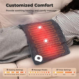 Gray Electric heated pad is equipped with 2 small massagers interior 63894205