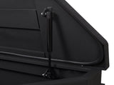 46"X18"X14.5" Tongue Truck Box Black Heavy Duty Steel Trailer Tongue Box, 6.7 CUFT Capacity, With W465P225052