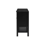 U_STYLE Elegant Entryway Table with Polygonal Door Design,Suitable for Study,Entryway, Hallway, N711P231399B