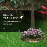 Bronze bird bath feeder with flowerpot base 90641002
