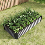 ZNTS Raised Garden Bed Outdoor, 6×3×1ft , Metal Raised Rectangle Planter Beds for Plants, Vegetables, and 48218815