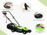 13-Inch Electric Lawn Mower with 8 Gal Grass Collection Box, 3 Adjustable Cutting Heights, 59934721