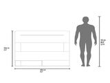 Floating Entertainment Center for TVs up 55", Space For TV, One Superior Shelf, Two Shelves B097P296807