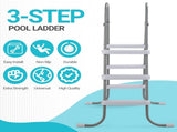 4-Step Pool Ladder for Above Ground Pools, 52 Inch Swimming Pool Step Ladder, Sturdy Iron Frame with 39615608