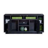 67 inch TV Stand Console for TVs up to 80 inches, No Assembly Required, Black Finish GL-B108P160200