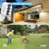 ZNTS Jennov 2K 3MP Solar Security Camera Outdoor Wireless Battery Powered WiFi Home 33439954