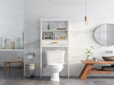 Over-the-Toilet Storage Cabinet White with one Drawer and 2 Shelves Space Saver Bathroom Rack W28227728