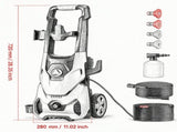 Electric Pressure Washer, Max 4200 PSI and 2.8 GPM High Power Cleaning Machine with 4 Quick Connect 28144391