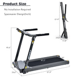Folding Electric 3.5HP Medium Running Machine Motorised Gym 330lb,Portable Compact W54053233