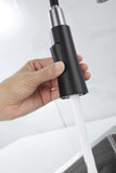 Matte Black Kitchen Faucet with Soap Dispenser Single Handle Kitchen Sink Faucet with Pull Down T3177P277522