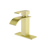 Waterfall Spout Single Handle Bathroom Sink Faucet W2287P154573