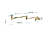 Folding faucetPot Filler Faucet Wall Mount 18927402