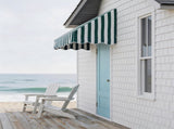 4' Window Door Awning Sun Shade Canopy Outdoor Patio Cover, Green & White Stripes 16287034