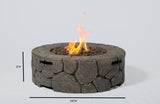 ZNTS 9'' H x 28'' W Fiber Reinforced Concrete Outdoor Fire pitCM-1021 B120142188