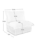 Koala Armless Sofa - Grey W3041P292347