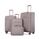 4-Piece Set ,Softshell Suitcase Spinner Wheels Terylene Sets Carry On Suitcase W284P154705