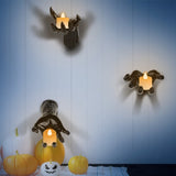 3Pcs Creepy Reaching Hands With Lighted Candles Wall Mounted Halloween Decoration Witch Devil Hand 19298057
