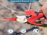21V Electric Pruning Shears Cordless Tree Pruner Branch Cutter Gardening Scissors With 2 Pack 02411841
