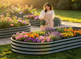 Galvanized Raised Garden Bed 6x3x1ft - Heavy Duty Metal Planter Box for Vegetables, Herbs & Flowers, W840P499235
