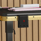 Portable Nail Art Table w/ LED Mirror, Bluetooth, Lockable Drawers, Telescopic Pole - Folding 98979959
