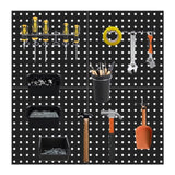 ZNTS Metal Pegboard Panels for Wall Garage Utility Tools Pegboard Storage System for Workbench, Shop, 01728836