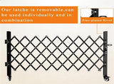Foldable Security Gate, Expandable Safety Barrier with 360&deg Swivel Casters Lockable Design, 34637780