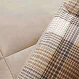 Twin Classic Quilting Soft and Cozy Microfiber Solid Reverse Down Alternative Comforter Set B035100461