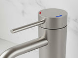Single Handle Bathroom Faucet Lavatory Faucet Stainless Steel Single Hole-T10, Brushed NickelUnable 33582304