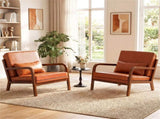 Comfy Armchair with Removable Cushions & Lumbar Pillow, Ergonomic Accent Chair Support 400 lbs 63921264