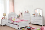Wooden Nightstand With 2 Drawers, White B016P251388