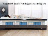 King Size 12 Inch Medium Plush Individual Pocket Spring CertiPUR -US Memory Foam Hybrid Mattress W3017P294592
