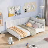 Full Size Wood Daybed/Sofa Bed, White WF297690AAK