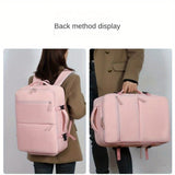 Women's Large Capacity Backpack with USB Charger and Shoe Pocket, Flight-Approved for Easy Travel. 88634243