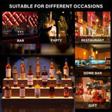 LED Lighted Liquor Bottle Display Shelf, 37 Inch Bar Display Shelf, DIY Illuminated Bottle Shelf W2178P163235