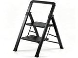 2 Step Folding Step Ladder, 330 lbs Heavy-Duty Metal Step Stool with Reinforced X-Structure, 59994791