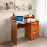 Walnut relief, particle board with melamine laminated board, desktop storage layer, 110*50*95cm, 74559954