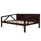 ZNTS Full size Daybed, Wood Slat Support, Espresso WF283135AAP