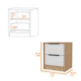 Washington Nightstand, Two Large Drawers B128P148839
