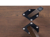 Capri 35.5" Solid Red Oak Wood Bench, Dark Brown Red Oak B2719P395570