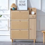The modern minimalist MDF shoe cabinet, suitable for a variety of styles including Nordic, Japanese, W3226P278926