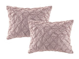 8 Piece Cotton Printed Comforter Set Blush Cal King B03597102