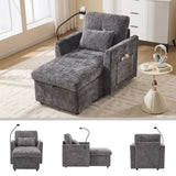 Multifunctional lazy person sofa recliner can be stored storage backrest with cell phone bracket W395P318698
