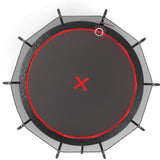 YC 12FT trampoline Pumpkin- Black Red W550P281584